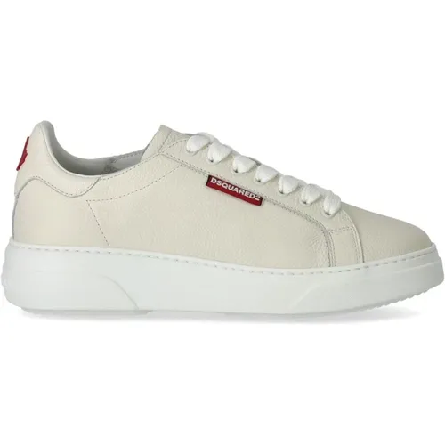 Bumper Cream Sneaker , male, Sizes: 9 UK, 7 1/2 UK, 7 UK, 8 1/2 UK, 8 UK, 10 1/2 UK, 10 UK, 9 1/2 UK, 6 UK - Dsquared2 - Modalova