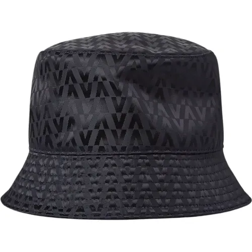 Reversible Logo Jacquard Bucket Hat - Valentino - Modalova