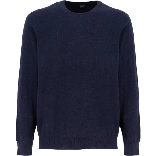 Elegant Crew Neck Sweater , male, Sizes: XL, 4XL, 2XL, 3XL, 5XL, L - Fedeli - Modalova