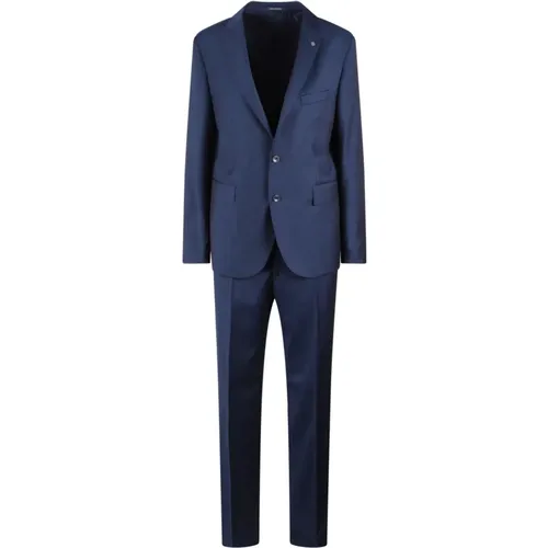 Single-Breasted Tailored Suit , male, Sizes: XL, L, M - Tagliatore - Modalova