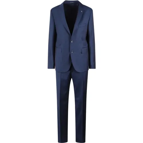 Single-Breasted Tailored Suit , male, Sizes: XL, L, S, M - Tagliatore - Modalova