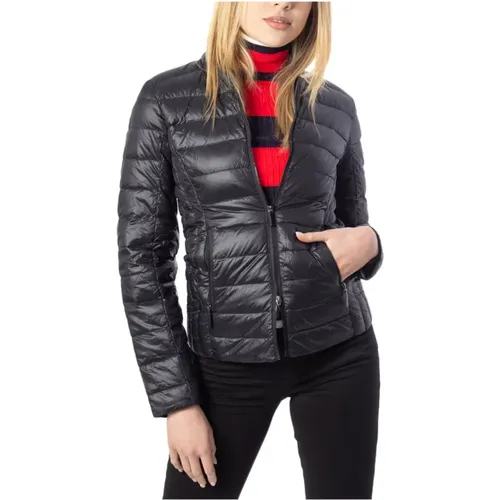 Schwarze Damenjacke mit Reißverschluss , Damen, Größe: L - Armani Exchange - Modalova