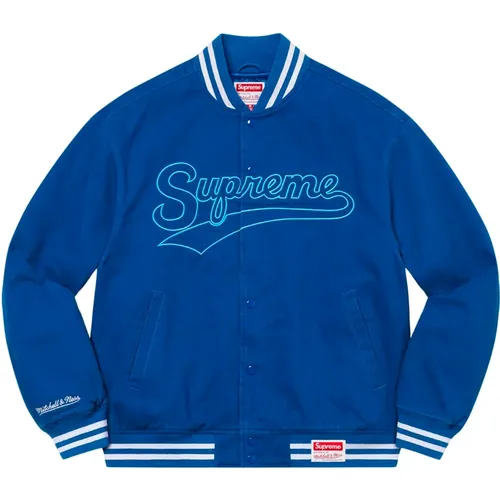 Blaue Varsity Jacke Limited Edition - Supreme - Modalova