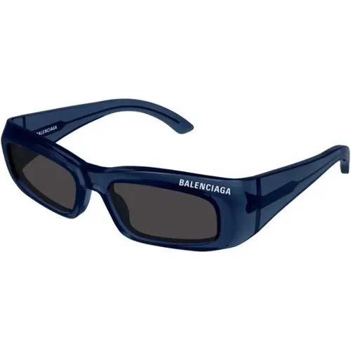 Frame Grey Lens Sunglasses , male, Sizes: 57 MM - Balenciaga - Modalova