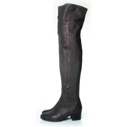 Pre-owned Leather boots , female, Sizes: 5 UK - Chanel Vintage - Modalova