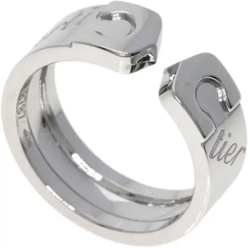 Pre-owned White Gold rings , female, Sizes: ONE SIZE - Cartier Vintage - Modalova