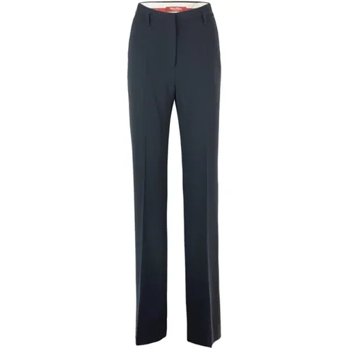 Zipper Trousers Center Crease , female, Sizes: L, S, XS, XL, M - Max Mara Studio - Modalova
