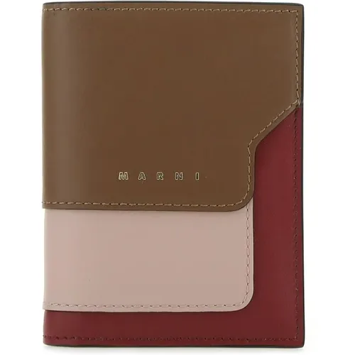Bi-Fold Wallet , Damen, Größe: ONE Size - Marni - Modalova