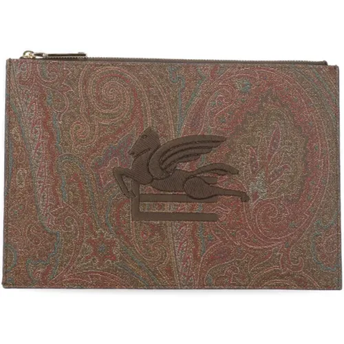 Pochette with Paisley Pattern , female, Sizes: ONE SIZE - ETRO - Modalova