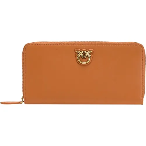 Ryder Wallet ZIP Around L Simply 4 Vitello Seta , female, Sizes: ONE SIZE - pinko - Modalova