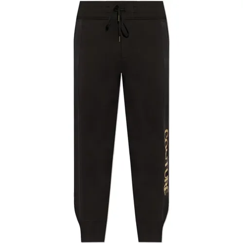 Sweatpants mit bedrucktem Logo - Versace Jeans Couture - Modalova