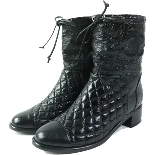 Pre-owned Leder boots - Chanel Vintage - Modalova