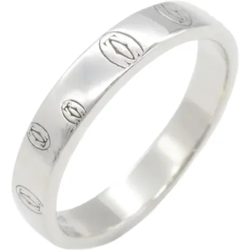 Pre-owned Silver rings , female, Sizes: ONE SIZE - Cartier Vintage - Modalova