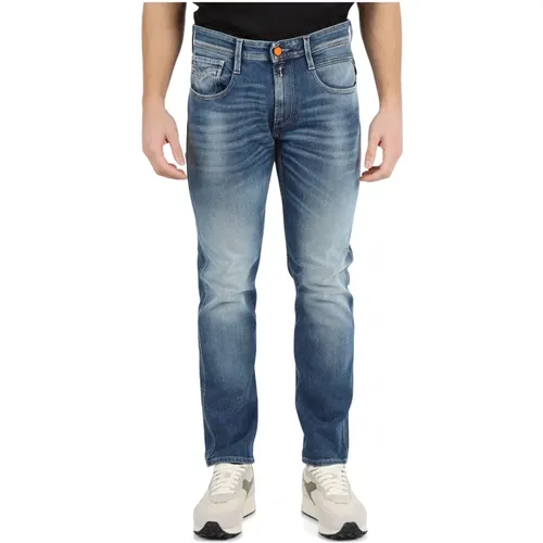 Slim Fit Fünf Taschen Jeans , Herren, Größe: W36 - Replay - Modalova