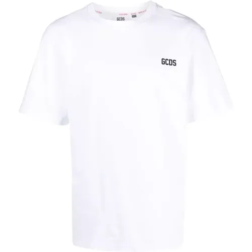 Weißes Lockeres Low Band T-Shirt - GCDS - Modalova