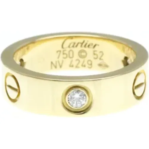 Pre-owned Gold rings , unisex, Sizes: ONE SIZE - Cartier Vintage - Modalova