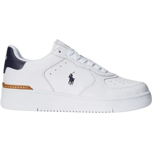 Weiße Master Court Ledersneakers - Ralph Lauren - Modalova