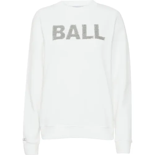 Weiße Sweatshirt D. Hampton 50400023 , Damen, Größe: S - Ball - Modalova