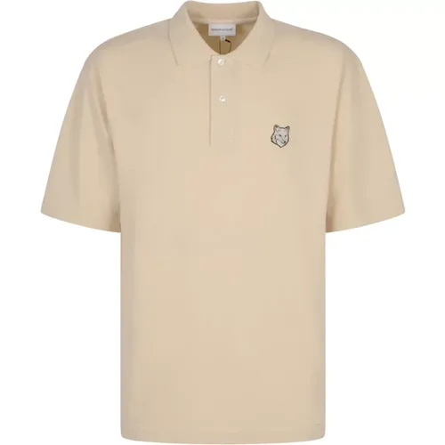 Bold Fox Head Patch Polo , male, Sizes: S, XS - Maison Kitsuné - Modalova