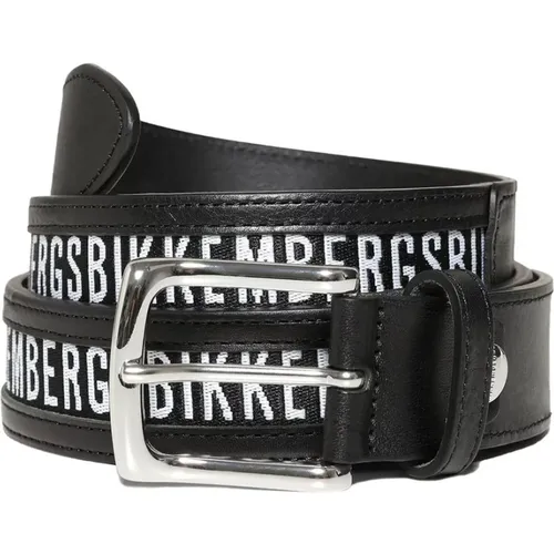 Calf Leather Belt E35.119 , male, Sizes: 110 CM, 105 CM - Bikkembergs - Modalova