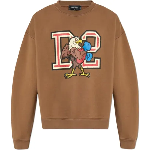 Sweatshirt with print , male, Sizes: M, S - Dsquared2 - Modalova