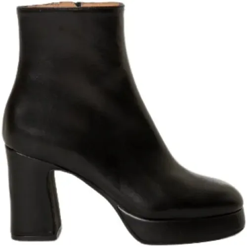 Leather Ankle Boot - , female, Sizes: 2 UK - Roberto Festa - Modalova