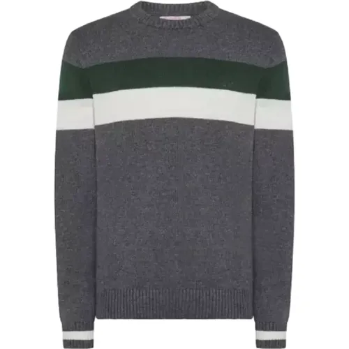 Grauer Sweatshirt Aw23 Herrenmode , Herren, Größe: M - Sun68 - Modalova