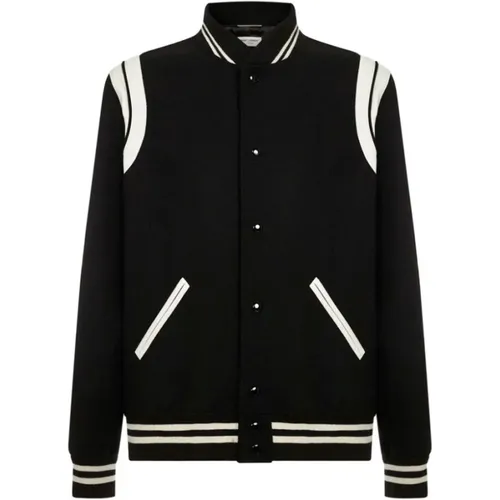 Teddy Jacket In Wool , male, Sizes: 3XL, L, 2XL, XL, M, S - Saint Laurent - Modalova