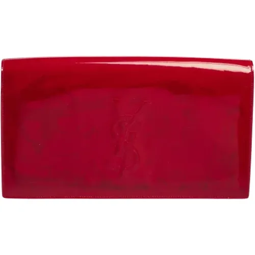 Pre-owned Leather clutches , female, Sizes: ONE SIZE - Yves Saint Laurent Vintage - Modalova