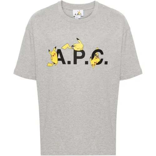 Pokemon T-Shirt, 100% Baumwolle , Herren, Größe: L - A.p.c. - Modalova