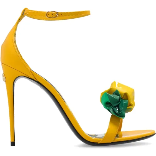 Heeled sandals , female, Sizes: 5 1/2 UK, 6 UK, 3 UK - Dolce & Gabbana - Modalova