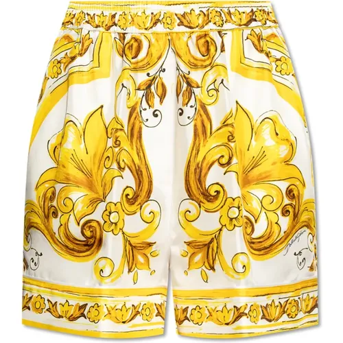 Silk shorts , female, Sizes: 2XS - Dolce & Gabbana - Modalova