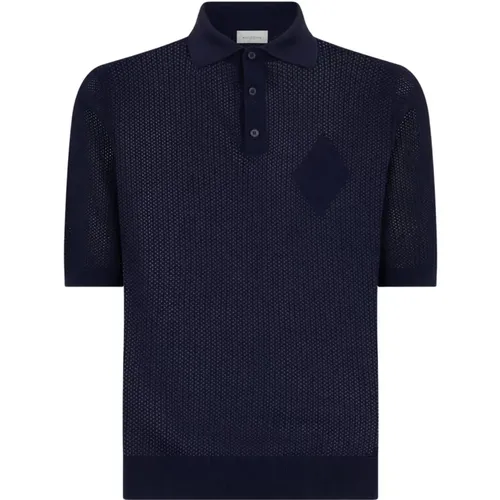 Diamond Embroidered Cotton Polo Shirt , male, Sizes: 3XL, XL, L - Ballantyne - Modalova