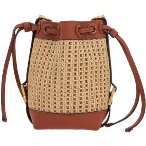 Brown Bucket Bag with Chain Strap , female, Sizes: ONE SIZE - Chloé - Modalova