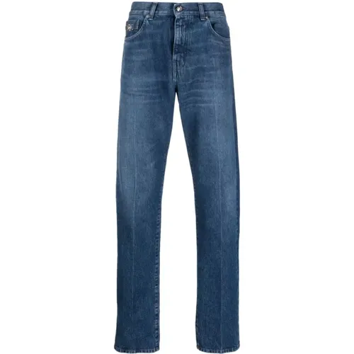 Jeans with Medusa Biggie Emblem , male, Sizes: W34, W36, W32 - Versace - Modalova
