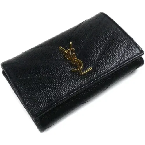 Pre-owned Leather wallets , female, Sizes: ONE SIZE - Saint Laurent Vintage - Modalova