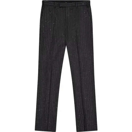 Pinstriped Cigarette Trousers , male, Sizes: L - Laneus - Modalova