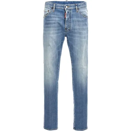 Cool Guy Blaue Stretch-Denim-Jeans , Herren, Größe: XS - Dsquared2 - Modalova