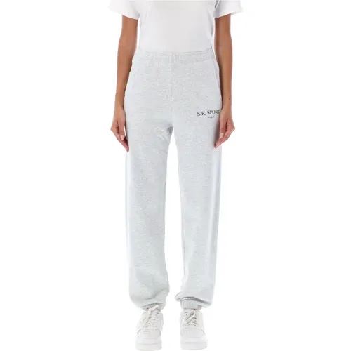 Graue SR Sport Sweatpant , Damen, Größe: S - Sporty & Rich - Modalova