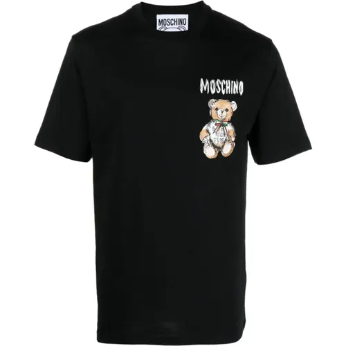 T-Shirts , Herren, Größe: 2XL - Moschino - Modalova