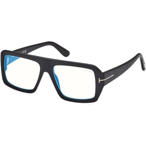 Blau Block Brillengestell , unisex, Größe: 54 MM - Tom Ford - Modalova
