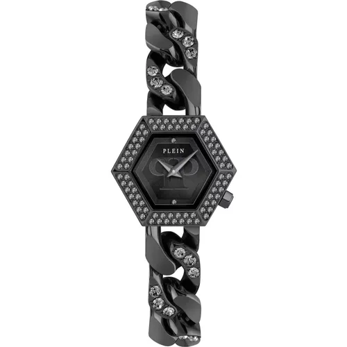 Hexagon Groumette Kristall Uhr - Philipp Plein - Modalova