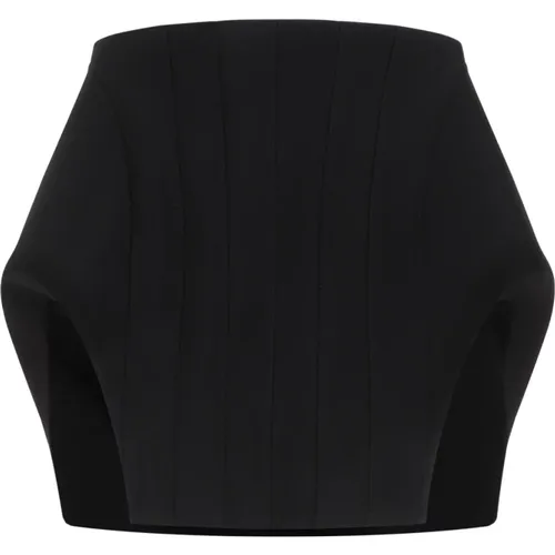 Viscose Mini Skirt 1999 , female, Sizes: S - Mugler - Modalova