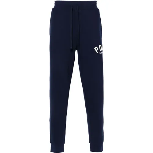 Blaue Sportliche Hose mit Logo , Herren, Größe: M - Ralph Lauren - Modalova