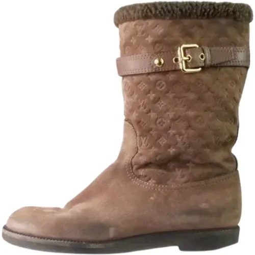 Pre-owned Wildleder boots - Louis Vuitton Vintage - Modalova