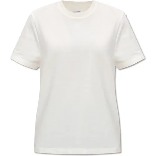 Baumwoll T-Shirt , Damen, Größe: 2XS - Bottega Veneta - Modalova