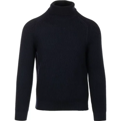 Blauer Pullover Dolcevita Stil - Cruna - Modalova