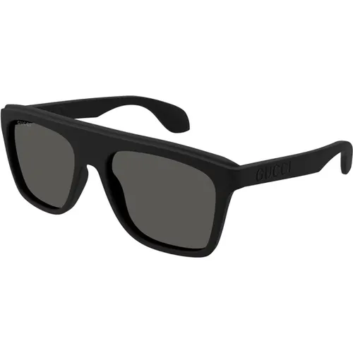 Quadratische Sonnenbrille dunkelgraue Gläser , Damen, Größe: 57 MM - Gucci - Modalova