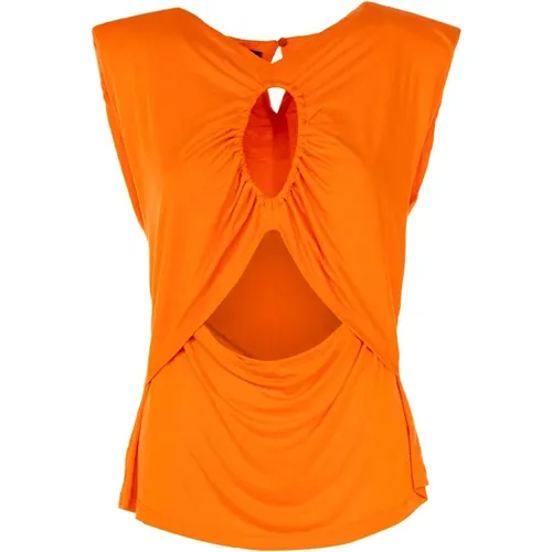 Elegantes Sommer Top Rot , Damen, Größe: S - pinko - Modalova