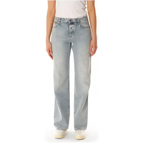 Jeans mit ausgestelltem Bein und niedriger Taille , Damen, Größe: W26 L32 - closed - Modalova
